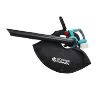 Könner&Söhnen KS LBV-40V Soplador Aspirador de Hojas 40V, triturador | Aspirador de hojas de jardín con función trituradora, 1630 rpm, bolsa 45L, 4 velocidades + modo turbo, soplador a batería