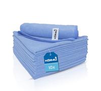 kör4u® Paños de microfibra I 10 paños de limpieza multiusos lavables en pack ahorro I adecuados para pulir, limpiar y cuidar - húmedo o seco I paños de limpieza en el tamaño 40 x 40 cm I uso universal