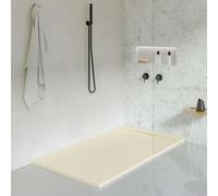 KOES - Plato de Ducha de Resina Liena - 100x100 - Crema RAL 1013
