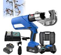 KOGTYB Electric Hydraulic Crimping Pliers,Rechargeable Tool Industrial Cable Lug Crimper,18v Tools,EZ-400