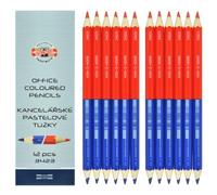 KOH-I-NOOR 34230eg006ks 9 mm oficina laápiz de color - azul/rojo (Pack de 12)