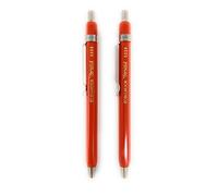 KOH-I-NOOR Versatil 5228 - Juego de 2, lápiz mecánico de metal sacapuntas para minas 2 mm - rojo
