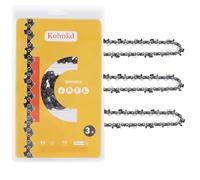 Kohnkdllc Paquete de 3 cadenas de motosierra de 12 pulgadas R45, paso LP de 3/8 pulgadas, calibre de 0.43 pulgadas, 45 eslabones de transmisión para DEWALT DCCS620 20V para KOBALT 24V KCS 1224A-03