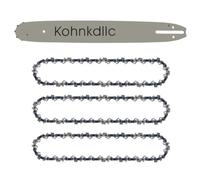 Kohnkdllc Paquete de 3 cadenas de motosierra de 16 pulgadas 325 .058 pulgadas 66 eslabones y 1 barra guía Combo 168RNBK095 para Husqvarna 55 Rancher 346XP EL16 T540XP