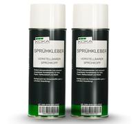 KOKA Spray adhesivo 400 ml, juego de 2 (2 x 400 ml) - Spray adhesivo resistente al calor para techos, fieltro, cuero, espuma y plástico - fuerte adherencia, secado rápido, impermeable y resistente a
