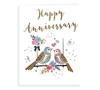 Koko Designs Tarjeta de felicitación de aniversario contemporánea de lujo, 20,3 x 15,2 cm, K70038