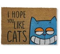 koko doormats Felpudo Entrada Casa - I Hope You Like Cats, 60x40 cm, Coco