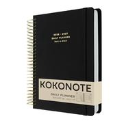 Kokonote Agenda 2026 2027 Dia por página A5 negra Back To Black