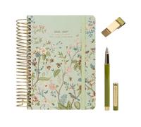 Kokonote Agenda 2026 2027 Día por Página A5 Seasonal Flowers + Boligrafo + Porta Boligrafo | Accesorios Papeleria bonita - Material escolar Aesthetic