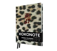 Kokonote Agenda 2026 2027 Semana Vista A5 Leopardo