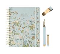 Kokonote Agenda 2026-2027 Semana Vista A5 Seasonal Flowers + Boligrafo + Porta Boligrafo | Accesorios Papeleria bonita - Material escolar Aesthetic