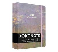 Kokonote Agenda 2026 2027 Semana Vista Monet - Agenda Escolar Universitaria u Oposiciones |Págs. Alto Gramaje |Con Anillas, Ilustraciones Arte, Pegatinas, Planificador Mensual, de Gastos [De 17 MESES]