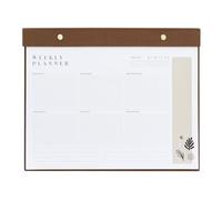 Kokonote Bloc planificador semanal Kalima - Planificador semanal A4 sin fecha - Calendario sobremesa │ Weekly Planner - Organizador semanal - Accesorios Papeleria bonita - Material escolar Aesthetic