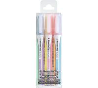 KOKUYO Beetle Tip - Resaltador de doble color, marcadores fluorescentes, juego de colores suaves, importación de Japón (PM-L313-3S)