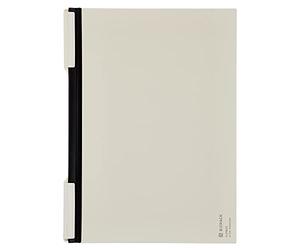 Kokuyo Bizrack Clipnote - Carpeta de clips sin perforación, capacidad para hasta 25 hojas, A4-S, color blanco roto, importación de Japón (NO-BRCN202W)