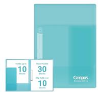 Kokuyo Campus FU-CE755LB Easy to Review Archivo de clips, formato A4, azul claro, importado de Japón