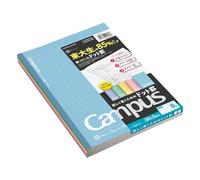 KOKUYO Campus Todai - Cuaderno de puntos - Semi B5 (17 x 24,8 cm, 6 mm, 35 líneas x 30 hojas) - Set de 5 colores