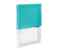 Kokuyo Campus - Carpeta de hojas sueltas de 2 anillos, A4, 2 agujeros, hasta 100 hojas, azul claro, importación de Japón (RU-PP158LB)
