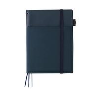 KOKUYO Co., Ltd Cuaderno de tapa con anillas sistémicas correspondientes A5, piel, azul marino, con rayas B, 50 hojas, Bruno -V685B-DB