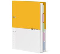 KOKUYO Cuaderno de espiral de 5 asignaturas, cuaderno de campus con 110 hojas A4 recargable con separadores y pestañas, cuaderno de anillas para la universidad pautado para trabajo o estudio, color