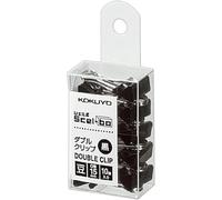 Kokuyo Scel-bo - Clips para carpeta, 15 mm de ancho, capacidad para hasta 30 hojas por clip, 10 unidades, negro, importación de Japón (KURI-J36D)