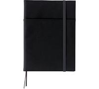 KOKUYO Systemic - Funda recargable para cuaderno, doble anillo con título de borde, semi B5 (7 x 9,8 pulgadas), regla normal, 35 líneas x 40 hojas, color negro