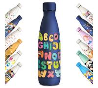 KollyKolla Botella Térmica 500ml Para Niños - Impresión 3D, Acero Inoxidable Sin BPA - Para Viaje, Escuela, Deportes, Oficina y Hogar