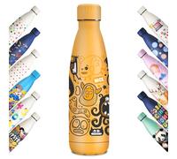 KollyKolla Botella Termica Niños, Botella Agua 500ml, Impresión 3D Termo, Botella Acero Inoxidable Sin BPA, Botella Térmica, Botella de Agua para Viaje, Escuela, Deportiva, Oficina, Hogar