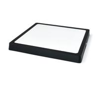 KOLORENO LED Potente Iluminación Classic 24W - Panel LED Empotrable Cuadrado - Lámpara de Tienda - Panel LED de Superficie - Blanco Neutro (4500K) - Negro - 280x280x30mm