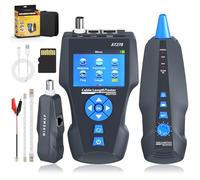 KOLSOL comprobadores de cables de red, NF-8601S TDR Multifuncional LCD Line Length Tester Breakpoint Testers Tracker RJ45/RJ11/BNC/Metal Cable/PING/POE Cable