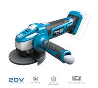 Koma Tools Amoladora Angular a Bateria 20V (sin Bateria ni Cargador), Ø115 mm, 9500 rpm, con Mango Adicional, Interruptor de Seguridad, 28.9 x 23.9 cm, Pro Series
