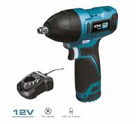 Koma Tools Kit llave de impacto 12V con batería y cargador 12v-im-k, 3/8 pulg.