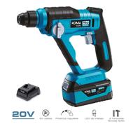 Koma Tools Kit martillo percutor compacto 20 V con batería 4 Ah y cargador