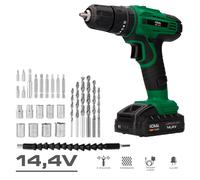 Koma Tools Kit taladro percutor atornillador 14,4 V con 28 accesorios