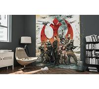 Komar 010-DVD2 - Papel pintado fotográfico (fieltro, 200 x 250 cm, 2 tiras, incluye cola), multicolor
