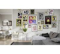 Komar 025-DVD4 Disney Mickey Art Collection - Papel pintado fotográfico (fieltro, 400 x 250 cm, 4 tiras, incluye cola), multicolor