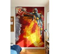 Komar Boba Fett Star Wars Photo Wallpaper Rojo y Amarillo Dormitorio