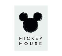 Komar Cuadro de Pared Disney con Silueta de Mickey Mouse | Decoración para habitación Infantil | Tamaño 40 x 50 cm (Ancho x Alto) | sin Marco | WB044-40 x 50 cm