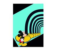 Komar Cuadro de Pared Disney Túnel de pie de Mickey Mouse | Decoración de habitación Infantil | Tamaño 30 x 40 cm (Ancho x Alto) | sin Marco | WB034-30 x 40 cm