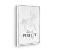 Komar Cuadro en lienzo para habitación infantil (100 unidades, 30 x 40 cm), diseño de Mary Poppins Pretty Perfect de Disney, marco de madera auténtica