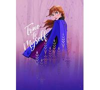 Komar Disney - Cuadro Decorativo para habitación Infantil, diseño de Frozen Anna True to Myself, carbón, WB076-30x40