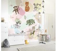 Komar Disney - Papel pintado para habitación infantil (200 x 250 cm), diseño de Mickey Safari