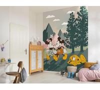 Komar Disney - Papel pintado para habitación infantil (200 x 250 cm), diseño de Mickey y Minnie Embrace Nature