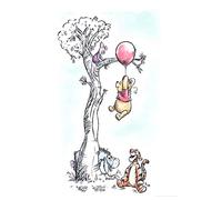 Komar Disney WB059-50x70 - Cuadro de Pared Winnie The Pooh para Colgar en la habitación de los niños, habitación del bebé, tamaño 50 x 70 cm (Ancho x Alto) sin Marco, Multicolor
