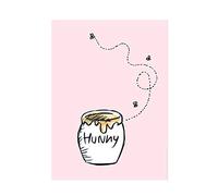Komar Disney WB060-40 x 50 cm - Cuadro de Pared (40 x 50 cm), diseño de Winnie The Pooh Hunny Pot