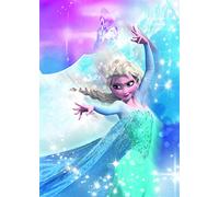 Komar Disney WB075-50x70 cm - Cuadro decorativo para habitación infantil, diseño de Frozen 2 ELSA Action | Dimensiones: 50 x 70 cm (ancho x alto)
