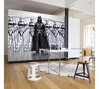 Star Wars Mural Fotográfico De Pared Vader Blanco Y Negro 144x100inch