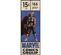 Komar Marvel IADX2-067 - Papel pintado fotográfico para habitación infantil (fieltro, 100 x 280 cm), diseño retro de Thor