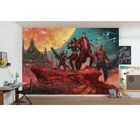 Komar Marvel - Papel pintado para habitación infantil (400 x 250 cm), diseño panorámico de Guardianes de la Galaxia
