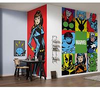 Komar Marvel PowerUp Team - Papel pintado fotográfico (150 x 250 cm (ancho x alto)